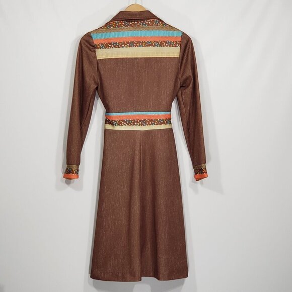 Unbranded  Vintage Zipfront Belted Dress  Vintage Size 10  - see measurements - Picture 2 of 4